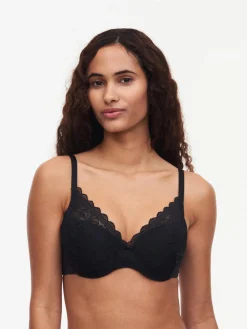 Chantelle EasyFeel Floral Touch Voorgevormde Memory BH - Zwart