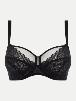 Chantelle EasyFeel Floral Touch Niet voorgevormde Beugel BH - Zwart