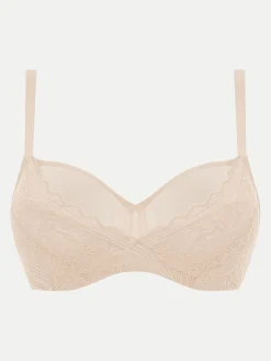 Chantelle EasyFeel Floral Touch Niet voorgevormde Beugel BH - Goudkleurig Beige