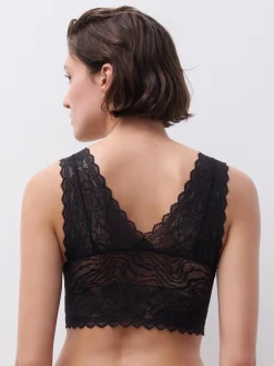 Chantelle EasyFeel Floral Touch Bralette - Zwart