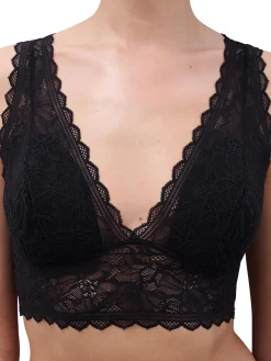 Chantelle EasyFeel Floral Touch Bralette - Zwart