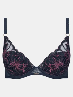 Chantelle FLEURS SIGNATURE Niet Voorgevormde Beugel BH - Sailing Blue Lurex