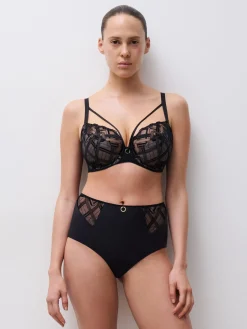 Chantelle GRAPHIC SUPPORT Hoge Taille Slip - Zwart