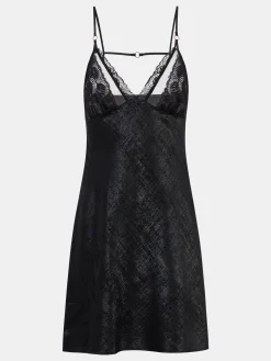 CHANTELLE PULP AMOR Slipdress - Glossy Black