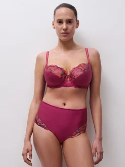 CHANTELLE PULP LILY Niet voorgevormde Beugel BH - Dark Fushia Multico