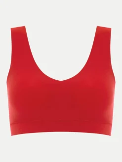 Chantelle Softstretch V-neck top - Poppy Red