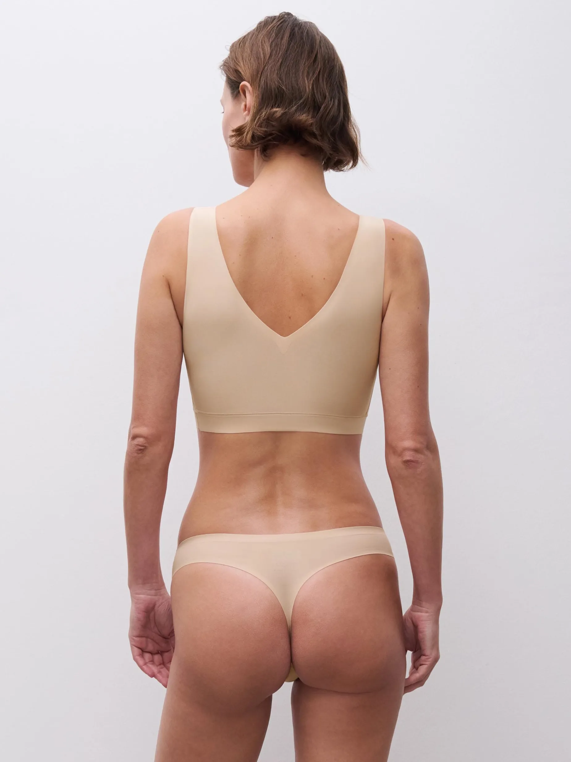 Chantelle Softstretch V-neck top - Goudkleurig Beige