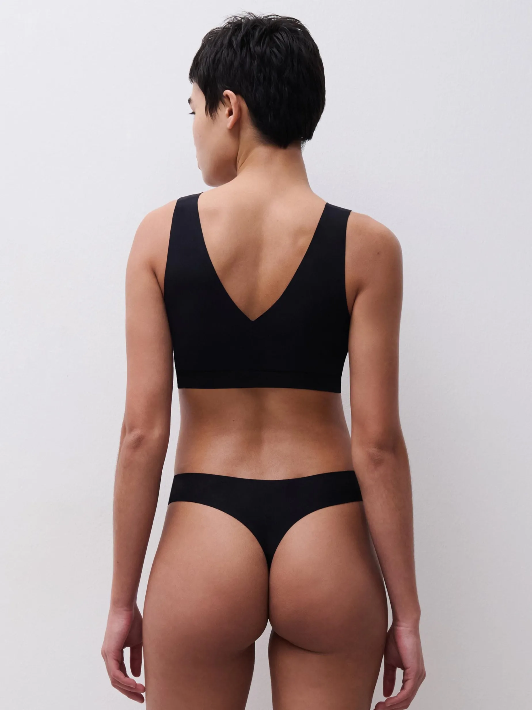 Chantelle Softstretch V-neck top - Zwart