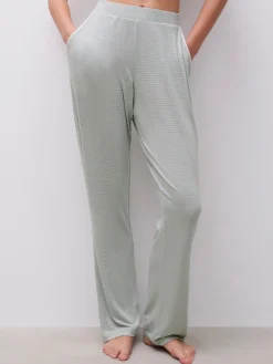 Femilet CHELSEA Lange broek - Oil blue / Egret