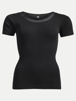 Femilet Juliana T-Shirt korte mouw - 100% Merino wol - Zwart