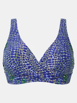 Femilet TAULA Niet voorgevormde bikinitop - Blue snake