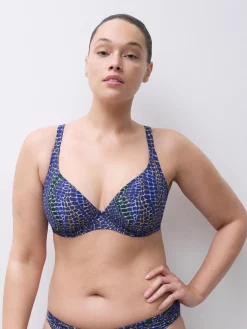 Femilet TAULA Voorgevormde bikini top - Blue snake