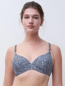 Femilet TIDRA Voorgevormde bikini top - Blue Reptile