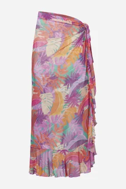 Livera BARBADOS Chacha Pareo Dress - Colorful leaves