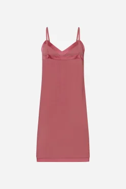 Livera BASIC SOLID Slipdress - Garnet Rose