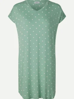 Livera DOTSY Nachthemd korte mouw - Egret Dots