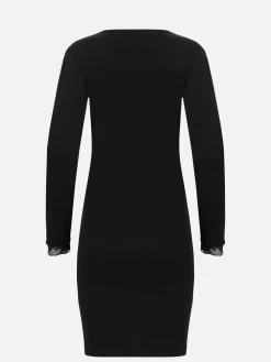 Livera MIRACLE COTTON Nightgown LS - Zwart