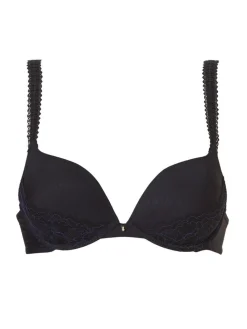Livera Stripe Lace Push-up BH - Zwart