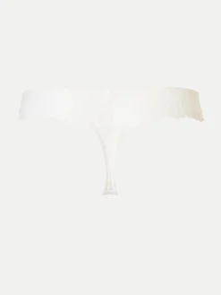Livera Stripe Lace String - Milk