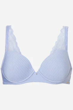 Livera Stripe Lace Voorgevormde BH Donna - Lilac Blue