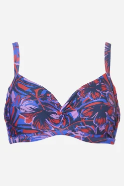Livera St Tropez Bindi Bikinitop met beugel - Orange hibiscus