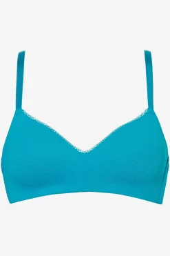 Livera Zigzag Bibi Voorgevormde BH zonder beugel - Blauw