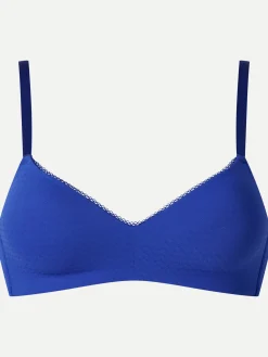 Livera Zigzag Bibi Voorgevormde BH zonder beugel - Fel Blauw