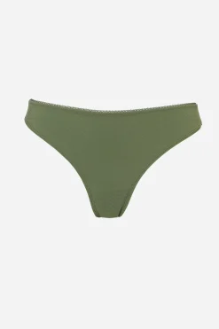 Livera Zigzag String - Bronze green